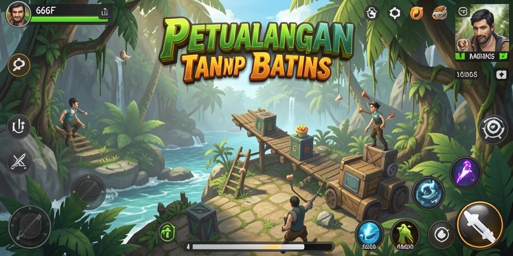 Tangkapan layar gameplay 666F yang menampilkan petualangan seru.