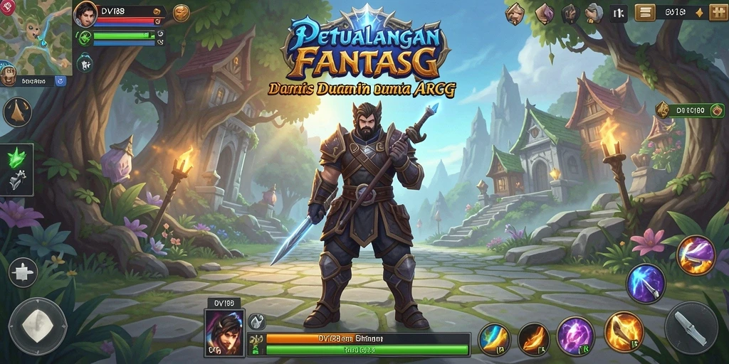 Tampilan gameplay epik dalam dunia ARPG DV188.
