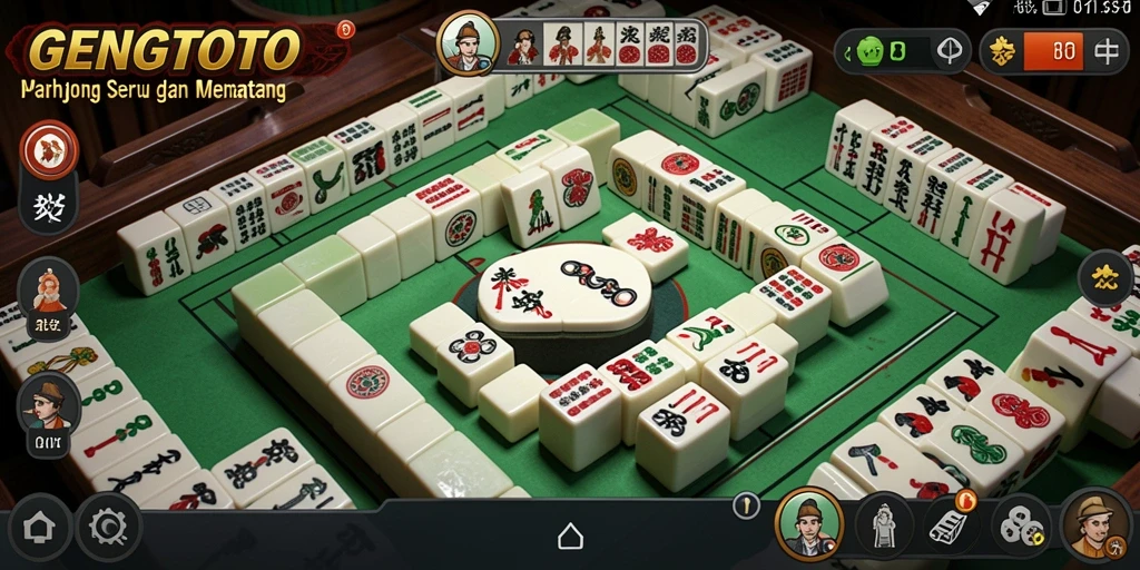 Gameplay GENGTOTO yang menarik dalam permainan Mahjong.