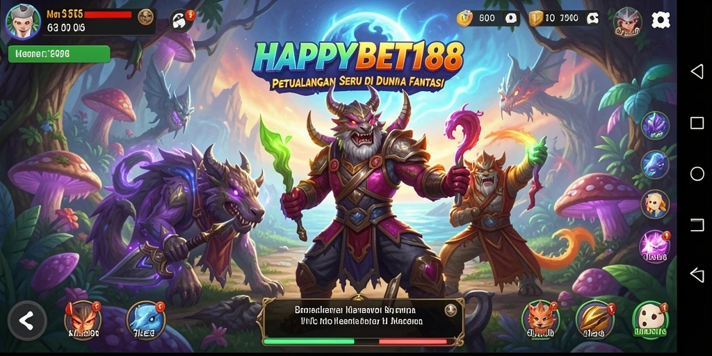 Gambaran gameplay seru dalam <strong>HAPPYBET188</strong> yang menyuguhkan petualangan penuh warna.