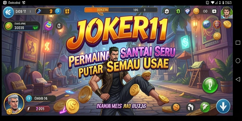 Screenshot utama JOKER11 menampilkan momen seru saat bermain dengan grafik yang menawan.