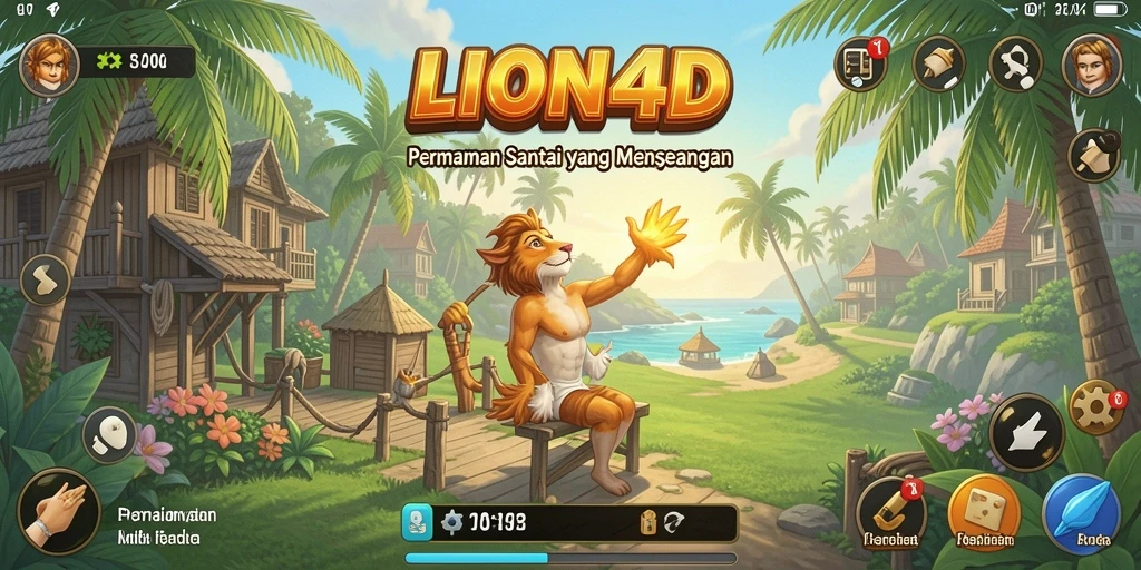 Tampilan menarik dari gameplay LION4D yang menyenangkan.