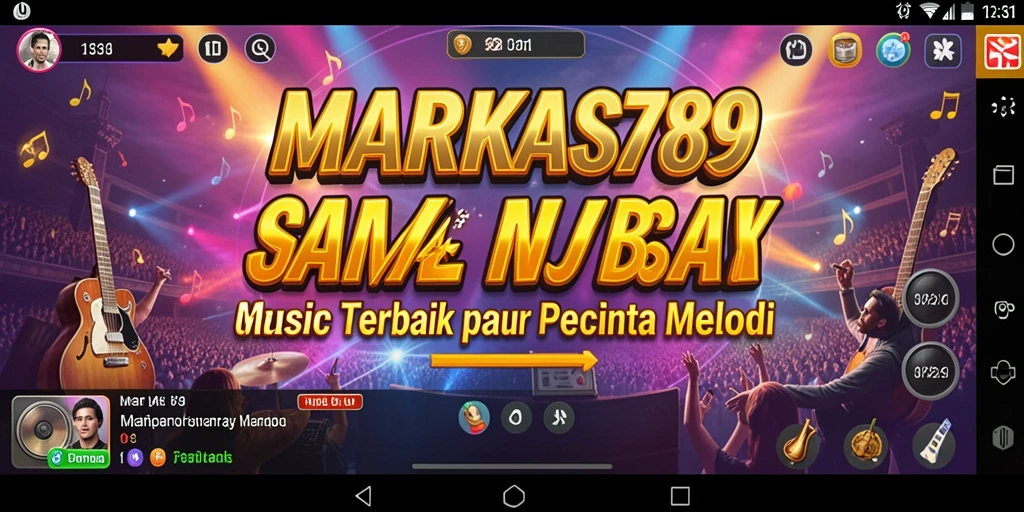 Tangkapan layar gameplay <strong>MARKAS789</strong> memperlihatkan pengalaman bermain musik yang seru.