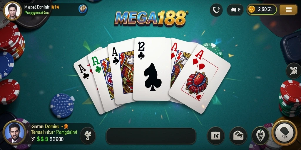 Gameplay menarik dan interaktif dari MEGA188 di Domino.