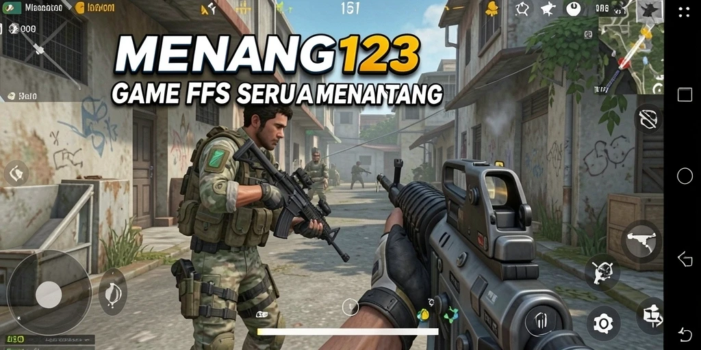 Screenshot MENANG123 menampilkan aksi seru dalam permainan FPS.
