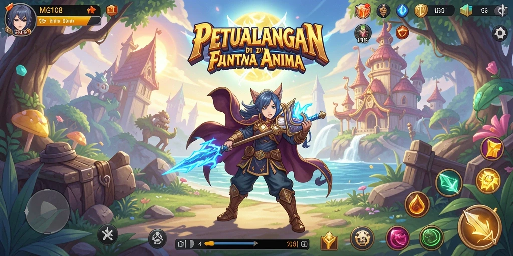 Screenshot MG108 menampilkan karakter anime dengan aksi mendebarkan.