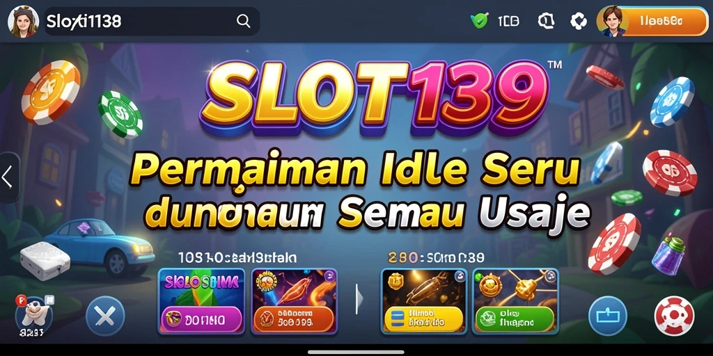 Screenshot gameplay utama SLOT138 menampilkan aksi Idle yang seru.