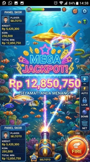 Tampilan utama seltoto dengan pilihan aplikasi menarik.